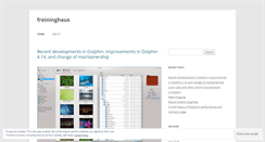 Desktop Screenshot of freininghaus.wordpress.com