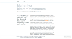 Desktop Screenshot of mahaniyakim.wordpress.com