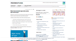 Desktop Screenshot of pedomanpuasa.wordpress.com