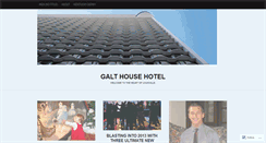 Desktop Screenshot of galthousehotel.wordpress.com