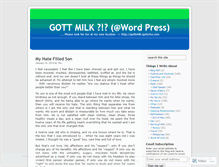 Tablet Screenshot of gottmilk.wordpress.com