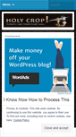Mobile Screenshot of holycrop.wordpress.com