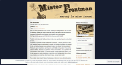 Desktop Screenshot of misterfrontman.wordpress.com
