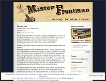 Tablet Screenshot of misterfrontman.wordpress.com