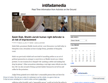 Tablet Screenshot of intifadamedia.wordpress.com