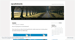 Desktop Screenshot of npcallotments.wordpress.com