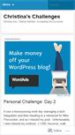 Mobile Screenshot of christinaschallenges.wordpress.com