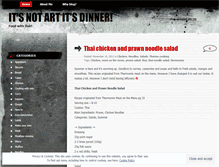 Tablet Screenshot of itsnotartitsdinner.wordpress.com