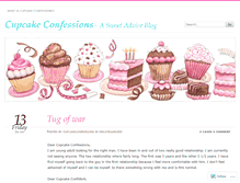 Tablet Screenshot of cupcakeconfession.wordpress.com