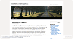 Desktop Screenshot of federalmonterrozamka.wordpress.com