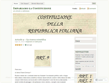 Tablet Screenshot of impariamolacostituzione.wordpress.com