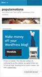 Mobile Screenshot of popularnotions.wordpress.com