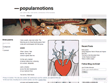 Tablet Screenshot of popularnotions.wordpress.com