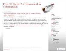 Tablet Screenshot of ldcards.wordpress.com