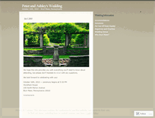 Tablet Screenshot of peterandashley.wordpress.com