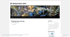 Desktop Screenshot of efglobalintern2011.wordpress.com