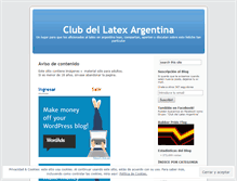 Tablet Screenshot of latexclub.wordpress.com