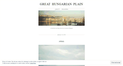 Desktop Screenshot of greathungarianplain.wordpress.com
