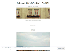 Tablet Screenshot of greathungarianplain.wordpress.com