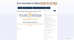Desktop Screenshot of cursomusicastorga.wordpress.com