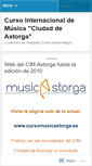 Mobile Screenshot of cursomusicastorga.wordpress.com