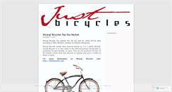 Desktop Screenshot of justbicycles.wordpress.com