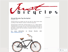 Tablet Screenshot of justbicycles.wordpress.com