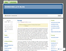Tablet Screenshot of hannahbelle.wordpress.com