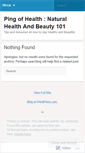 Mobile Screenshot of naturalhealthandbeauty101.wordpress.com