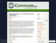 Tablet Screenshot of icommuteless.wordpress.com