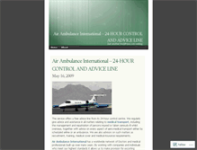 Tablet Screenshot of airambulanceinternational.wordpress.com