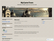 Tablet Screenshot of mygametown.wordpress.com