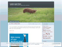 Tablet Screenshot of loverslanefarm.wordpress.com