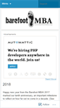 Mobile Screenshot of barefootmba.wordpress.com
