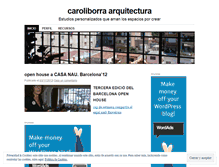 Tablet Screenshot of caroliborra.wordpress.com