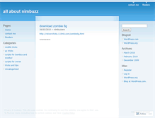 Tablet Screenshot of nimbuzzers.wordpress.com