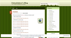 Desktop Screenshot of fatmabakeer.wordpress.com