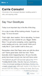 Mobile Screenshot of carrieconsalvi.wordpress.com