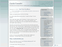 Tablet Screenshot of carrieconsalvi.wordpress.com