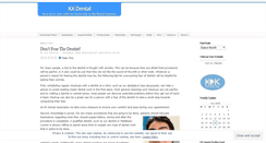 Desktop Screenshot of kkdental.wordpress.com