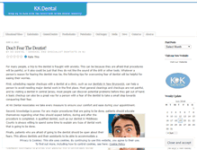 Tablet Screenshot of kkdental.wordpress.com