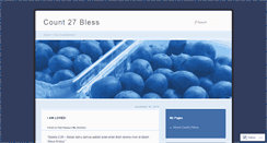 Desktop Screenshot of count27bless.wordpress.com
