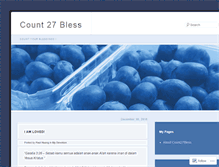Tablet Screenshot of count27bless.wordpress.com