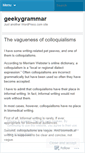 Mobile Screenshot of geekygrammar.wordpress.com