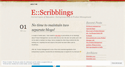 Desktop Screenshot of escribblings.wordpress.com
