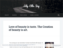 Tablet Screenshot of lilyellejay.wordpress.com