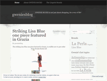 Tablet Screenshot of gweniesblog.wordpress.com