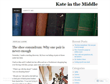 Tablet Screenshot of kateinthemiddle.wordpress.com