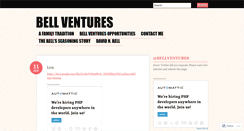 Desktop Screenshot of bellventures.wordpress.com