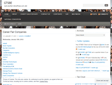 Tablet Screenshot of gtsbe.wordpress.com
